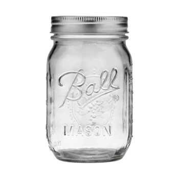 (Andrasortering) Ball mason jar konserveringsburk, regular mouth, 500 ml (pint)